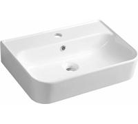 Sapho Isvea - Lavabo Sistema U, 55x38 cm, avec 1 trou pour robinetterie, blanc 10PL53055
