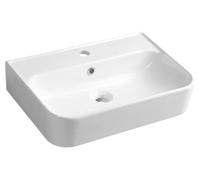 Sapho Isvea - Lavabo Sistema U, 55x38 cm, avec 1 trou pour robinetterie, blanc 10PL53055