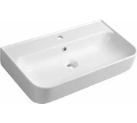 Sapho Isvea - Lavabo Sistema U, 70x38 cm, avec 1 trou pour robinetterie, blanc 10PL53070