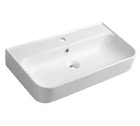 Sapho Isvea - Lavabo Sistema U, 70x38 cm, avec 1 trou pour robinetterie, blanc 10PL53070