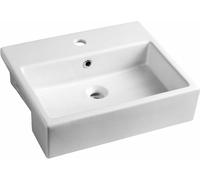 Sapho Isvea Purity - Lavabo semi-encastré 500x420 mm, blanc 10PL52050