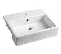 Sapho Isvea Purity - Lavabo semi-encastré, 50x42 cm, blanc 10PL52050