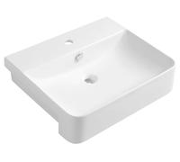 Sapho Isvea Sott Aqua - Lavabo 59x49 cm, avec un trou pour robinet, blanc 10SQ51058