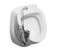 Sapho Isvea - Urinoir électronique Dynasty, alimentation en eau arrière, alimenté par batterie 6 V DC, blanc 10SZ92001-SENSOR