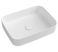 Sapho Isvea - Vasque à poser, 36x50 cm, sans trop-plein, blanc mat 10NF65050-2L