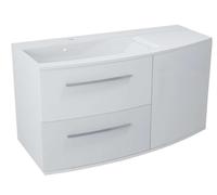 Sapho Julie - Meuble pour lavabo 105x55x47 cm, à gauche, blanc JU105-3030