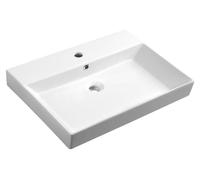 Sapho Kare - Meuble-lavabo 70x46 cm, avec un trou pour robinet, blanc 17070