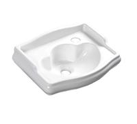 Sapho Kerasan Retro - Lave-mains céramique 41x30 cm, trou pour robinetterie à droite, sans trop-plein, blanc 103301DX