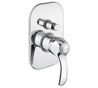 Sapho Kirké - Mitigeur encastré de douche avec corps d'encastrement, 2 sorties, chrome KI42C