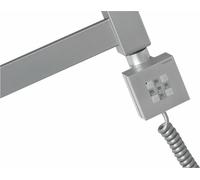 Sapho KTX - Tige de chauffage avec thermostat, 600 W, argent KTX-S-600