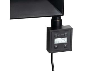 Sapho KTX - Tige chauffante avec thermostat, 300 W, noir mat KTX-B-300