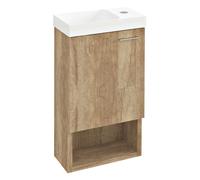 Sapho Latus - Meuble pour lave-mains 3x5x2 cm, 1 porte D/G, chêne alabama LT711-2222