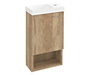 Sapho Latus - Meuble pour lave-mains 3x5x2 cm, 1 porte D/G, chêne alabama LT711-2222