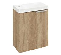 Sapho Latus - Meuble pour lave-mains 50x39x22 mm, 1 porte D/G, chêne Alabama LT110-2222