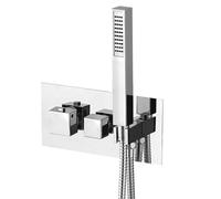 Sapho Latus - Mitigeur thermostatique pour 3 appareils, encastré, avec corps, avec accessoires, chromé 1102-45