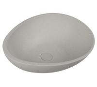 Sapho - Lavabo Punc 53x39 cm, avec bonde, grès blanc BH7000