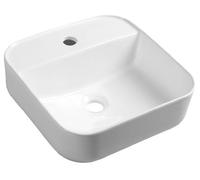 Sapho Lavabos - Lavabo Molvena 395x395 mm, sans trop-plein, blanc AR453