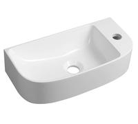 Sapho - Lave-mains 44x22 mm, sans trop-plein, trou pour robinetterie à droite, blanc AG440