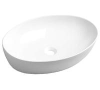Sapho Lave-mains - Lavabo Pera 625x420 mm, sans trou pour mitigeur, sans trop-plein, blanc AR457