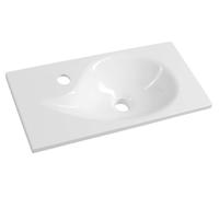 Sapho - Lave-mains Minos 505x250 cm, sans trop-plein, trou pour robinetterie à gauche, blanc 10053