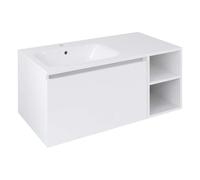 Sapho Lorea - Meuble pour lavabo, 100x46x52 mm, 1 tiroir, à gauche, blanc mat LE070-3131-L-11
