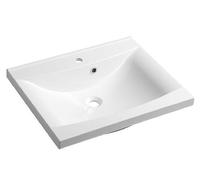Sapho Lucia - Lavabo 600x480 mm, avec trop-plein, trou pour robinet, blanc 50062