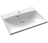 Sapho Maria - Lavabo 60x46 cm, marbre coulé, blanc MA060