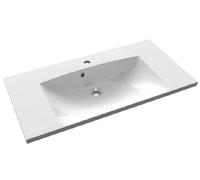 Sapho Maria - Meuble-lavabo 90x46 cm, marbre coulé, blanc MA090