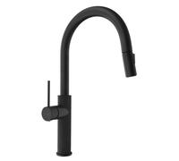 Sapho - Mitigeur d'évier avec douchette extractible, noir mat FR576B