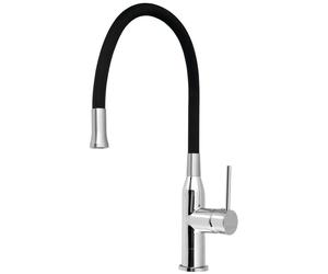 Sapho - Mitigeur d'évier Sili avec bras flexible, noir/chrome SR426