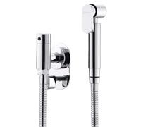 Sapho - Mitigeur encastré pour bidet, avec douchette et corps d'encastrement, chrome JS121-01