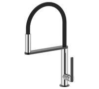 Sapho Nimoa - Mitigeur d’évier avec bras flexible, chrome/noir MA640GM