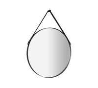 Sapho Orbiter - Miroir avec charnière, diamètre 50 cm, noir mat ORT050