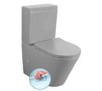 Sapho Paco - WC combinée, évacuation Vario, Rimless, gris PC1012WRGR