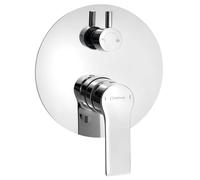 Sapho Pax - Mitigeur de douche encastré, 2 sorties, sélecteur rotatif, chrome XA43