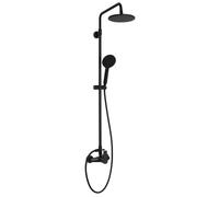 Sapho Pax - Set de douche avec mitigeur, diamètre 20 cm, noir mat XA139/15