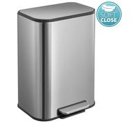 Sapho - Poubelle 12 l, Soft Close, inox mat DR102