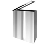 Sapho - Poubelle mural 25 l, inox poli XP007