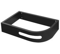 Sapho Pulse - Support lavabo avec porte-serviettes, noir mat BM752-CL