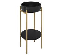 Sapho Puno - Caisson avec lavabo et accessoires, or mat/noir mat SKA380-5-01