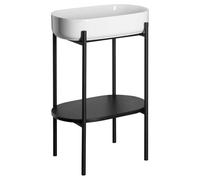 Sapho Puno - Caisson avec lavabo, noir/blanc SKA570-2-01