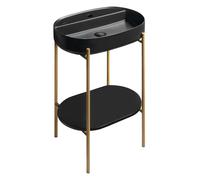 Sapho Puno - Caisson avec lavabo, or mat/noir mat SKA590-5-01