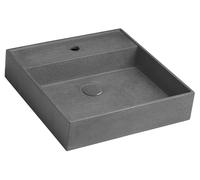 Sapho Quadrado - Vasque, 46x46 cm, sans trop-plein, 1 trou de robinetterie, noir granite AR468