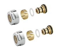 Sapho - Raccord de serrage pour Alupex, acier inoxydable brossé CP6520