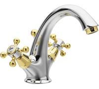 Sapho Reitano Rubinetteria Antea - Mélangeur lavabo Antea avec bec, chrome/or 3272