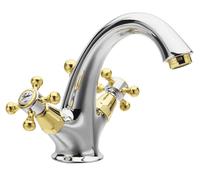 Sapho Reitano Rubinetteria Antea - Mitigeur de lavabo Antea, avec bonde, chrome/doré 3272
