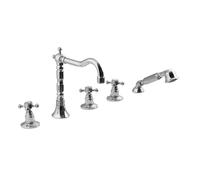 Sapho Reitano Rubinetteria Antea - Mitigeur pour rebord de baignoire, installation à 5 trous, chrome 3881
