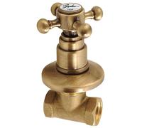 Sapho Reitano Rubinetteria Antea - Robinet d´arrêt encastré avec corps d'encastrement, chaude, bronze 3056H