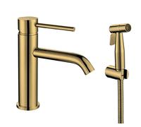 Sapho Rhapsody - Mitigeur de lavabo avec douchette de bidet, doré mat 1209-09GB