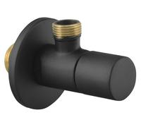 Sapho - Robinet d'angle avec rosace, noir mat SL015